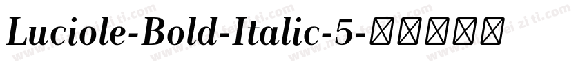 Luciole-Bold-Italic-5字体转换