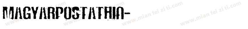 MagyarPostaThin字体转换