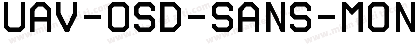 UAV-OSD-Sans-Mono字体转换