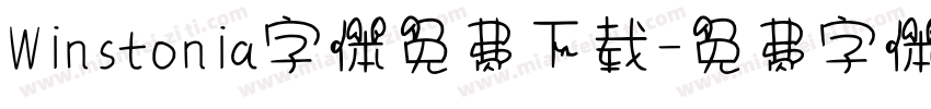 Winstonia字体免费下载字体转换