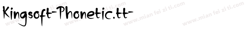 Kingsoft-Phonetic.tt字体转换