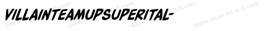 villainteamupsuperital字体转换