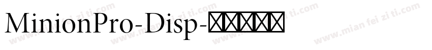 MinionPro-Disp字体转换