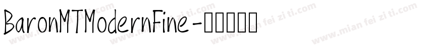 BaronMTModernFine字体转换