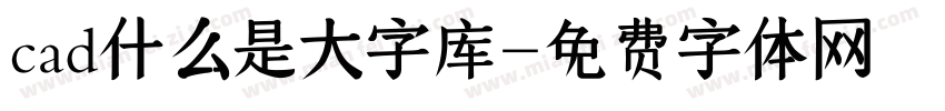 cad什么是大字库字体转换