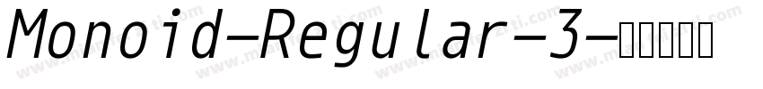 Monoid-Regular-3字体转换