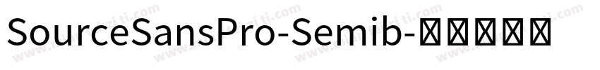 SourceSansPro-Semib字体转换