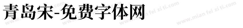 青岛宋字体转换