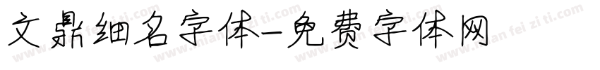 文鼎细名字体字体转换