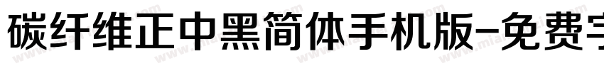 碳纤维正中黑简体手机版字体转换