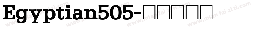 Egyptian505字体转换