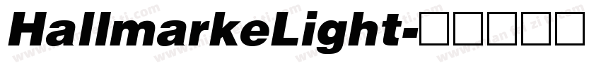 HallmarkeLight字体转换