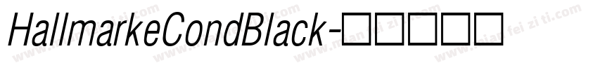 HallmarkeCondBlack字体转换