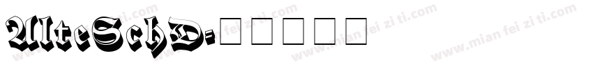 AlteSchD字体转换