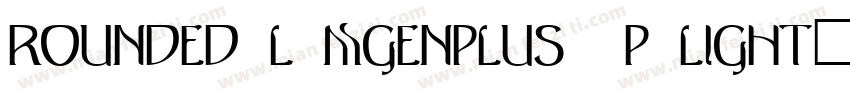 rounded-l-mgenplus-1p-light生成器字体转换