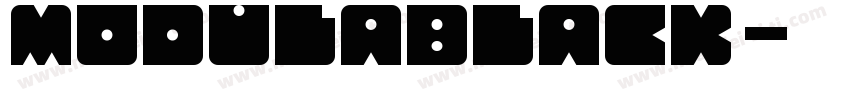 ModulaBlack字体转换