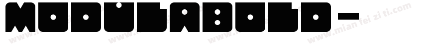 ModulaBold字体转换