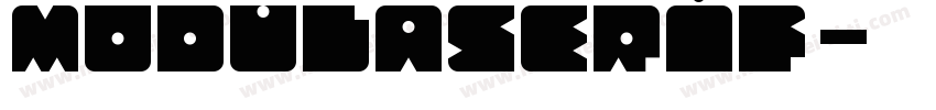 ModulaSerif字体转换