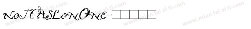 NotCaslonOne字体转换