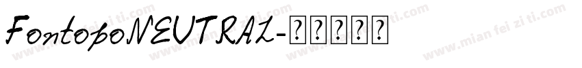 FontopoNEUTRAL字体转换