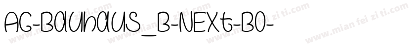 AG-Bauhaus_B-NExt-Bo字体转换