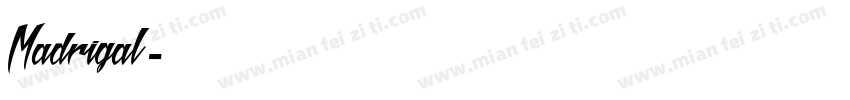 Madrigal字体转换