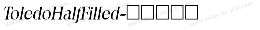 ToledoHalfFilled字体转换