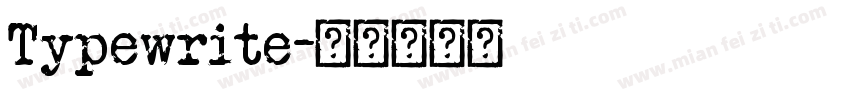 Typewrite字体转换