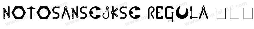 notosanscjksc-regula字体转换