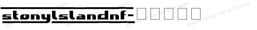 stonylslandnf字体转换