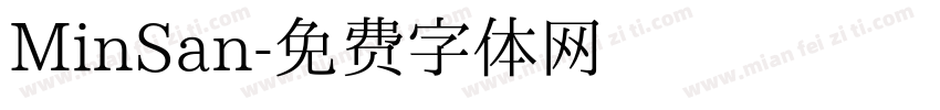 MinSan字体转换