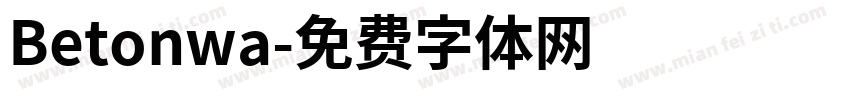 Betonwa字体转换