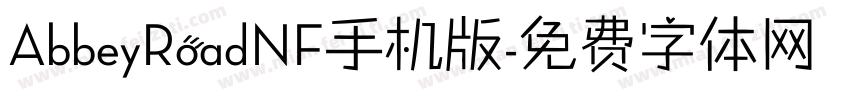 AbbeyRoadNF手机版字体转换