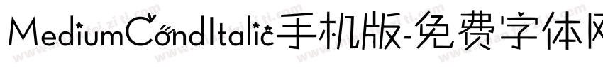 MediumCondItalic手机版字体转换