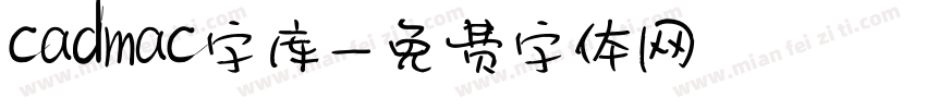 cadmac字库字体转换