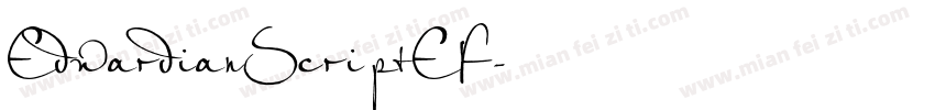 EdwardianScriptEF字体转换