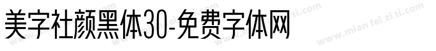 美字社颜黑体30字体转换