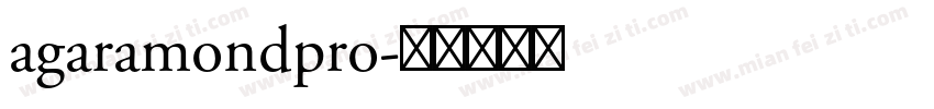 agaramondpro字体转换