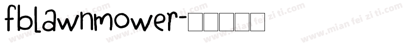 FBLawnmower字体转换