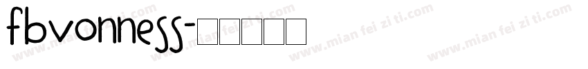 FBVonness字体转换