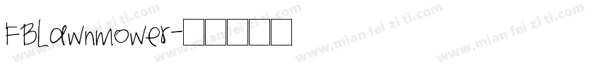 FBLawnmower字体转换