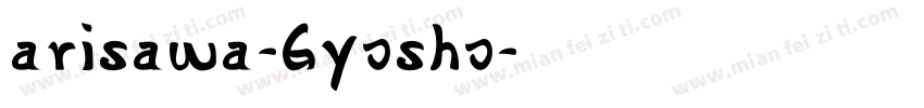 arisawa-Gyosho字体转换