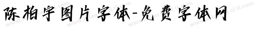 陈柏宇图片字体字体转换