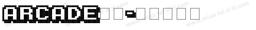 arcade字库字体转换