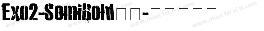 Exo2-SemiBold字体字体转换