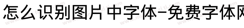 怎么识别图片中字体字体转换