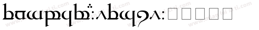 Tengwar-Elesil字体转换