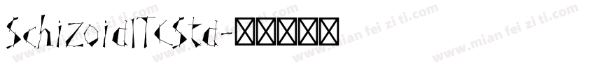 SchizoidITCStd字体转换