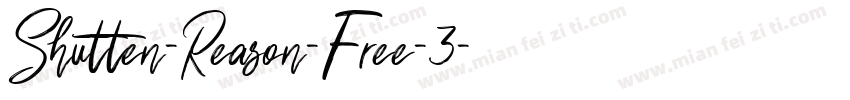 Shutten-Reason-Free-3字体转换