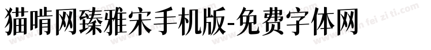 猫啃网臻雅宋手机版字体转换